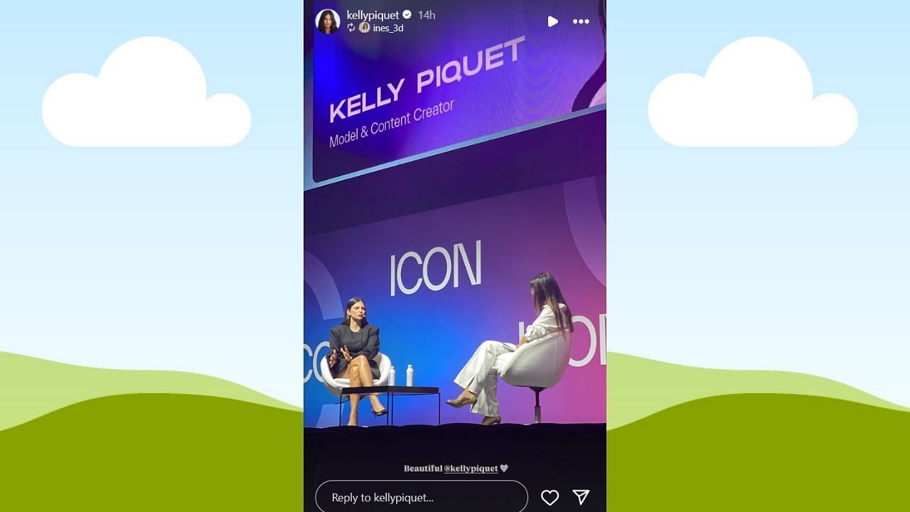 Snapshot of Kelly Piquet's attire shared on her Story...(Instagram/@kellypiquet)